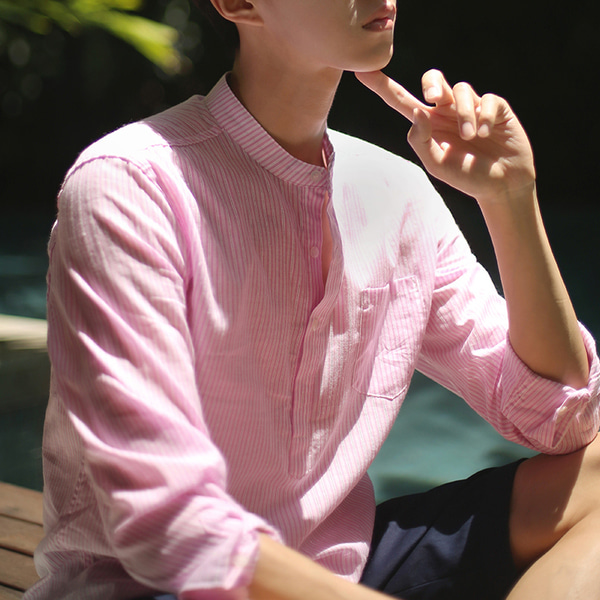 핑크 칵테일의 향기 남자셔츠  [~2XL]